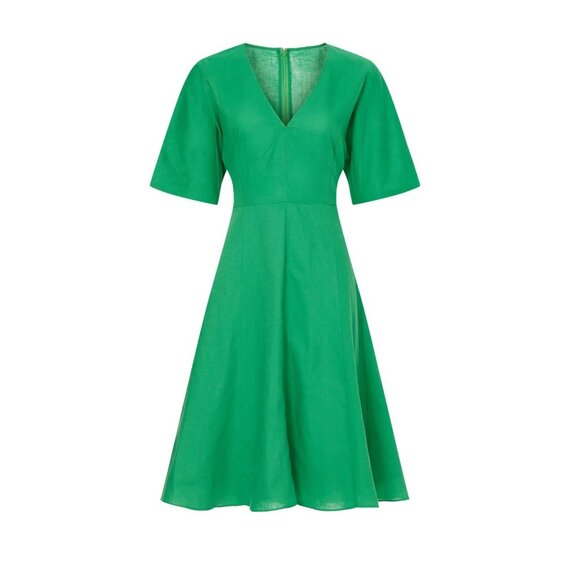 TOME Collective Green Linen Dress - Picture 4 of 9